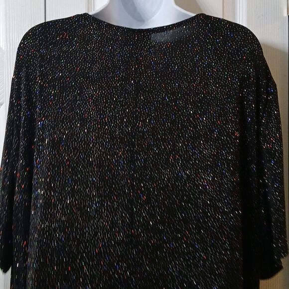 Delta Burke Collection vintage full length stretch sparkle dress Sz 4X NWOT - Picture 8 of 11